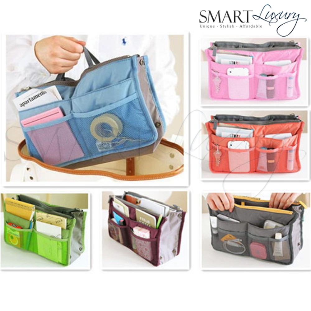 Luxury Internal Handbag Organiser Medium Changeable Compact Insert