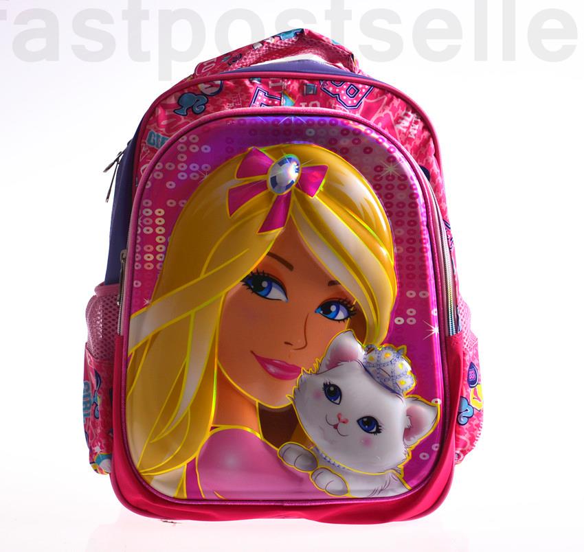 16" Barbie Girls 3D Kids School Bag Children backpack Rucksack 40*31