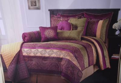 Sunham Leilani 12 Piece Comforter And Decorator Set Jewel