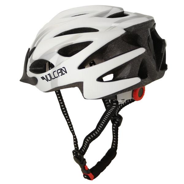 Vulcan Premium Multi Sport White/Silver Matte Bicycle Helmet size