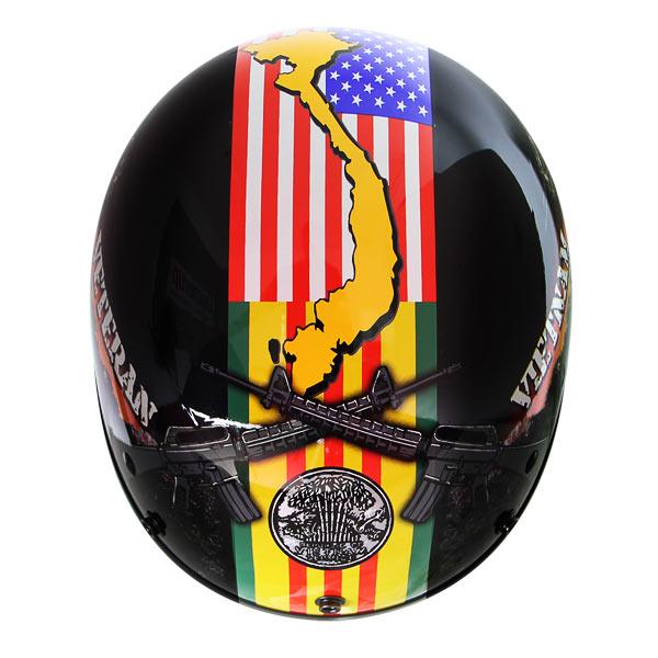 Outlaw Glossy Motorcycle Helmet with VietnamVeteranofAmerica