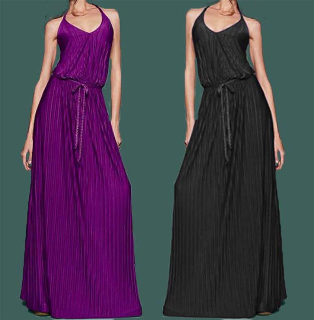 New Victoria Secret Halter Maxi Dress Ruched Front Open Back cocktail 2
