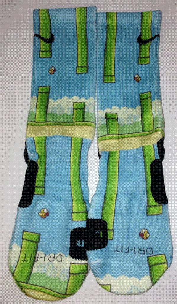 Custom-Flappy-Birds-Nike-Elite-Socks