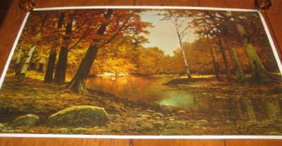 1965 Original Print “Autumn Bronze” By Robert Wood 41" X25" | eBay