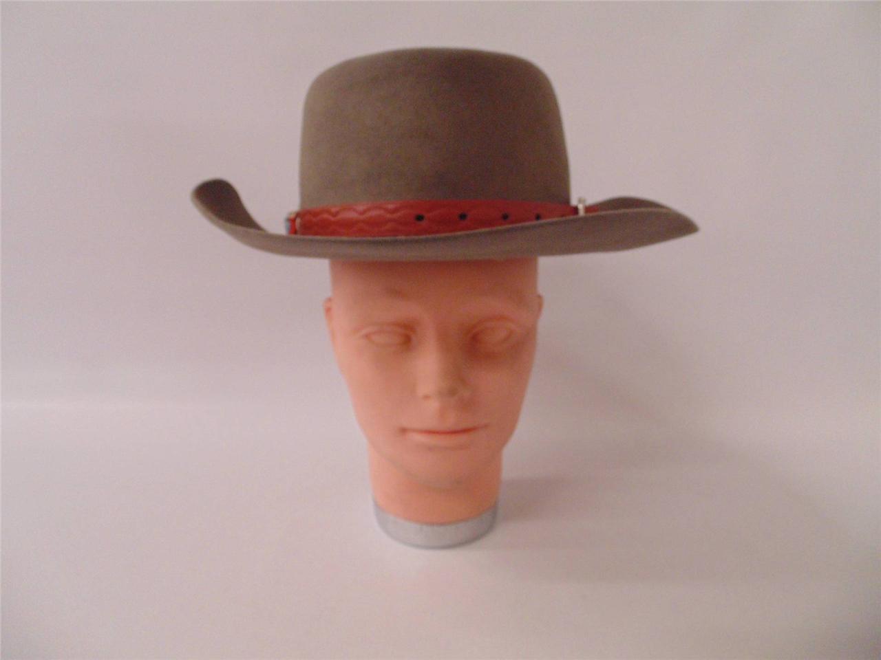 Fox Western Hats Company Brown Beaded Hat Southwest Native American