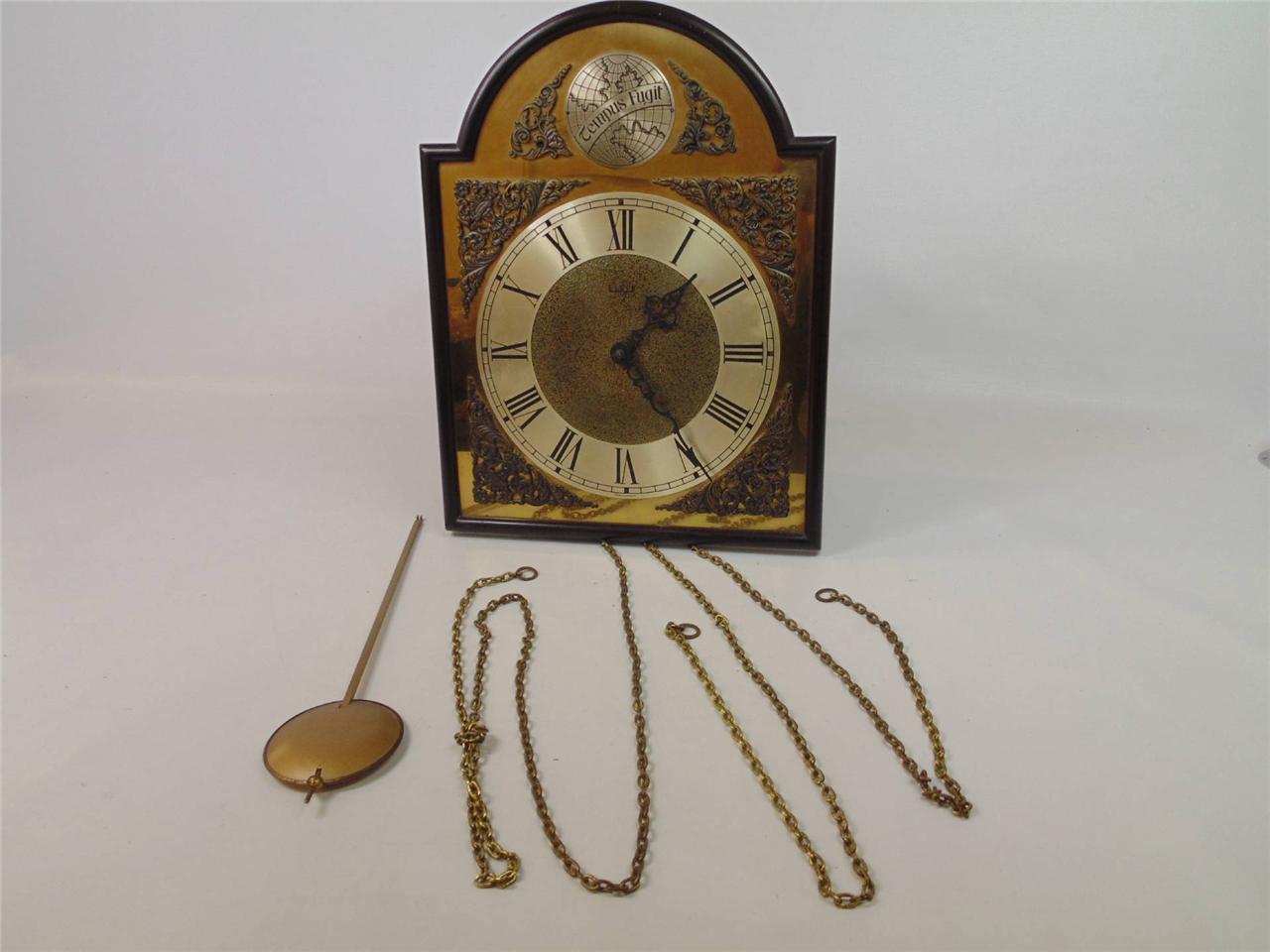 Vintage Elgin Weight Driven Wall Clock "Tempus Fugit" 278 eBay