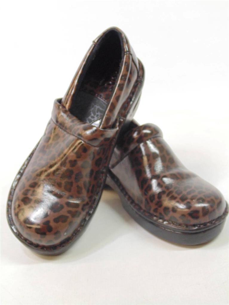 ... Born Concept Womens Leopard Print Platform Clog Shoes Sz 7US38EU #227