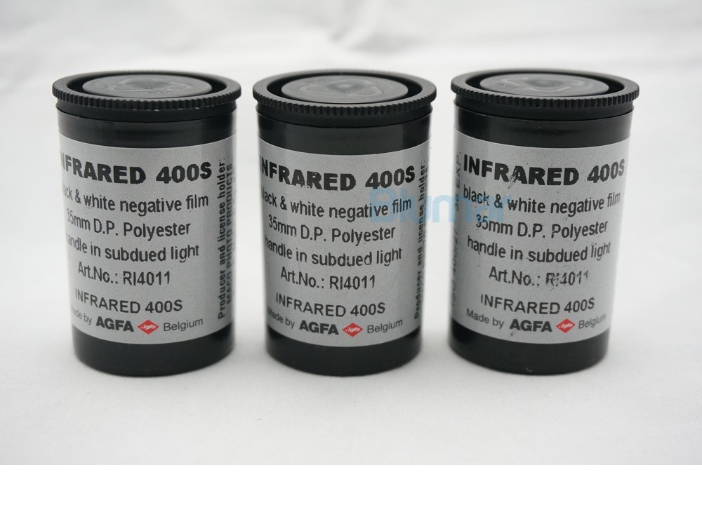 3 x Rollei 400s Rollei Infrared IR 400 Film 35mm 36 exp B&W Infrared