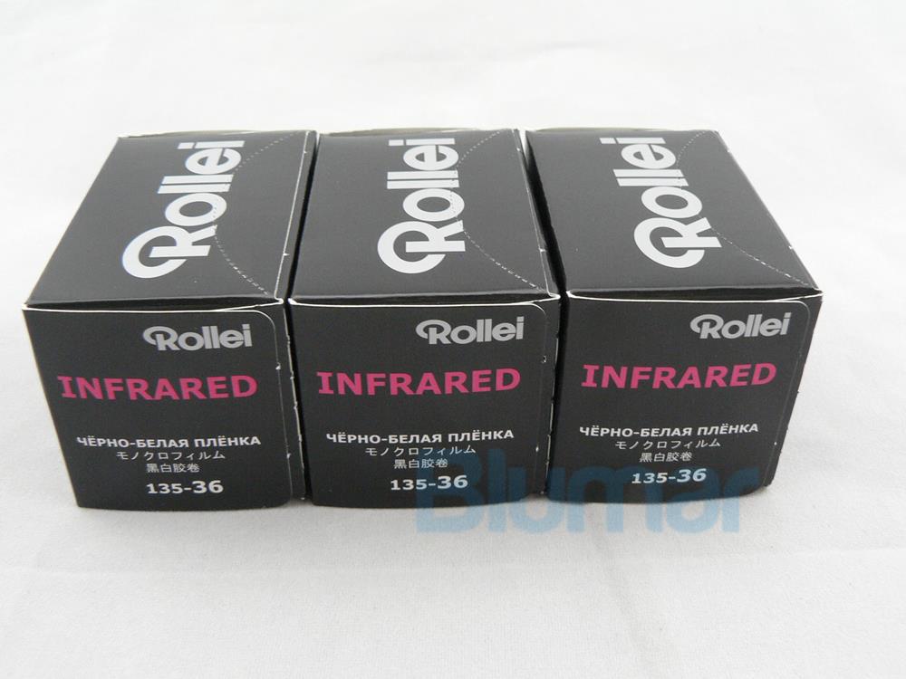 3x Rollei 400s Rollei Infrared IR 400 Film 35mm 36 exp B&W Infrared