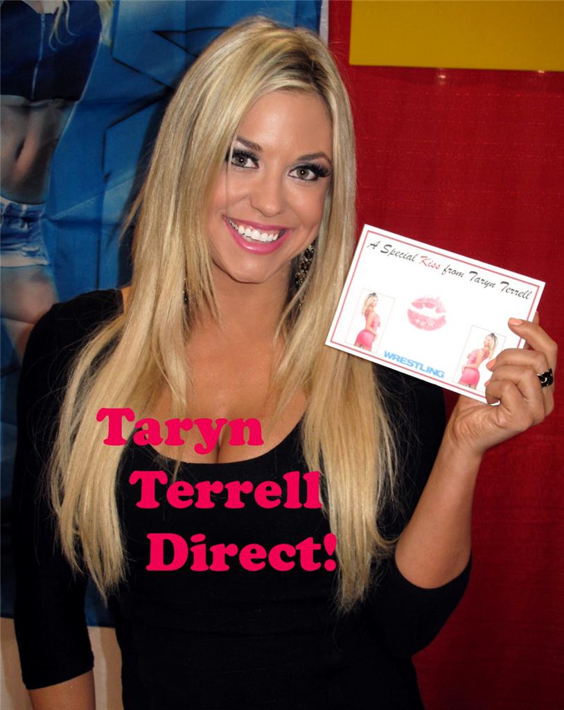 TNA TARYN TERRELL SEXY CURVES KISS CARD #7 SIGNED 2U! IMPACT * PLAYBOY WWE | eBay