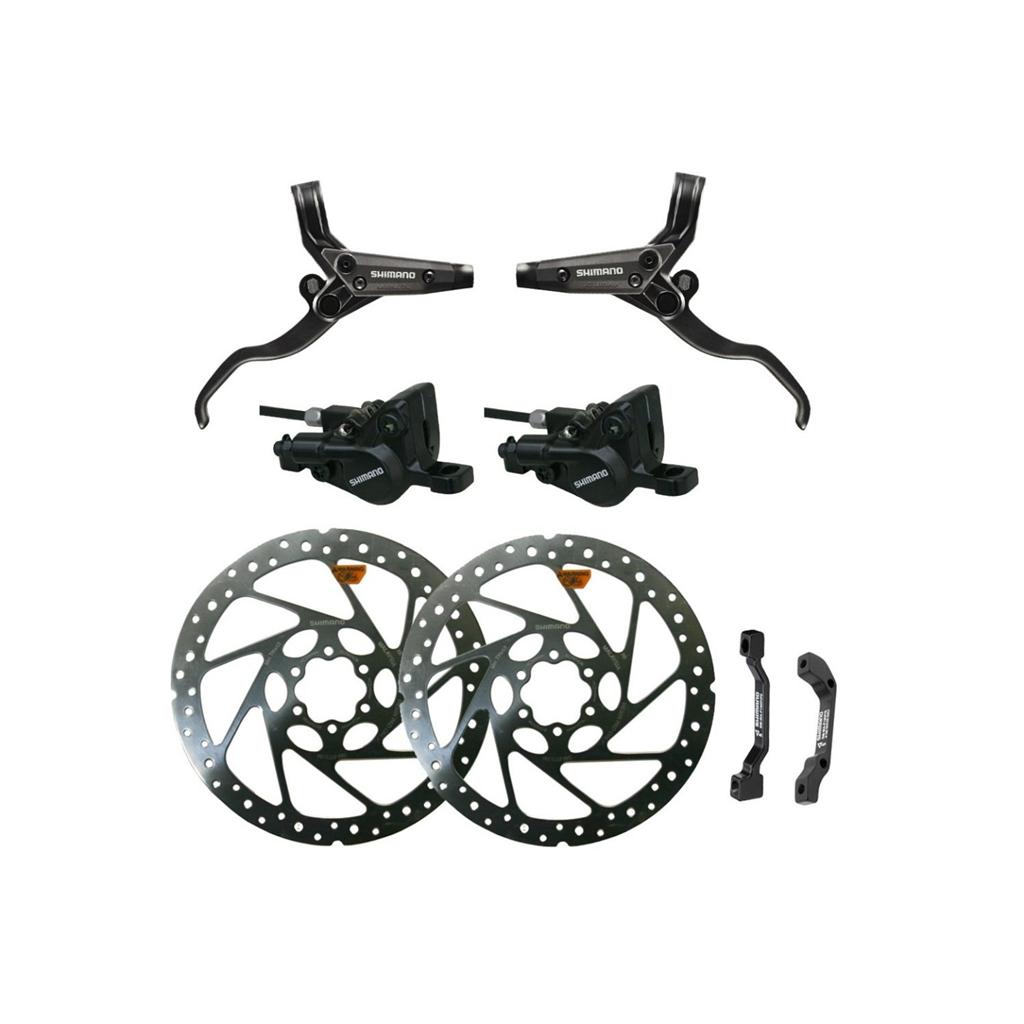 New Shimano Alivio BRM446 Hydraulic Disc Brake Set Front & Rear 160mm
