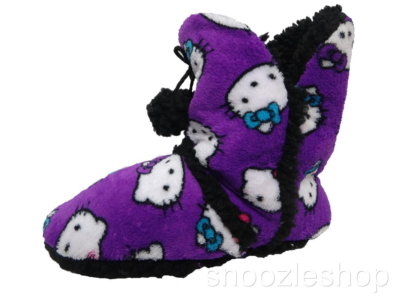 Womens Slippers Sanrio Hello Kitty Short Ugg Boot Shoe Winter Fluffy