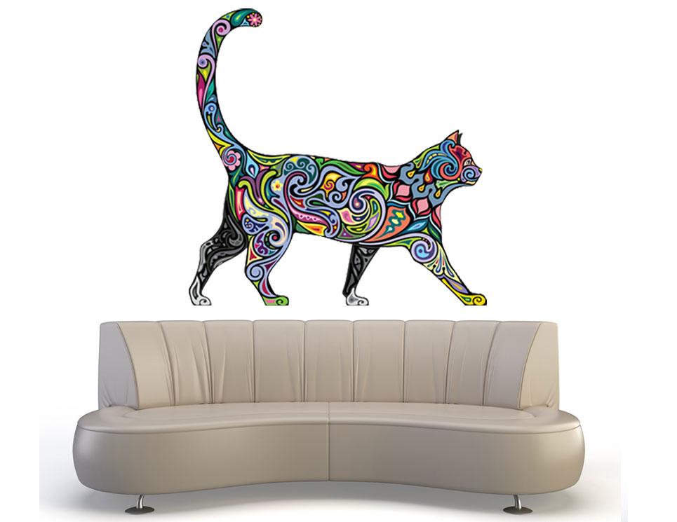 Cat Wall Decals Sticker Decor Vinyl Removable Kids Nursery Kids Mural