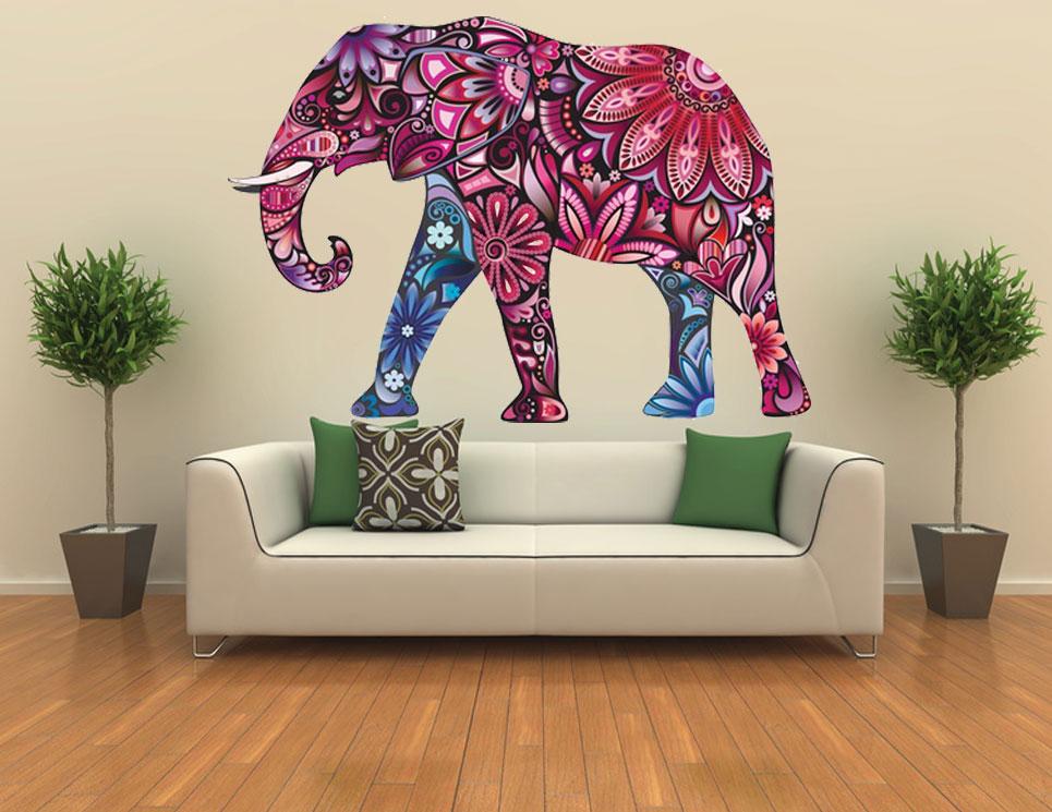 Elephant Safari Wall Sticker Vinyl Art Animal Removable Wild Vinyl