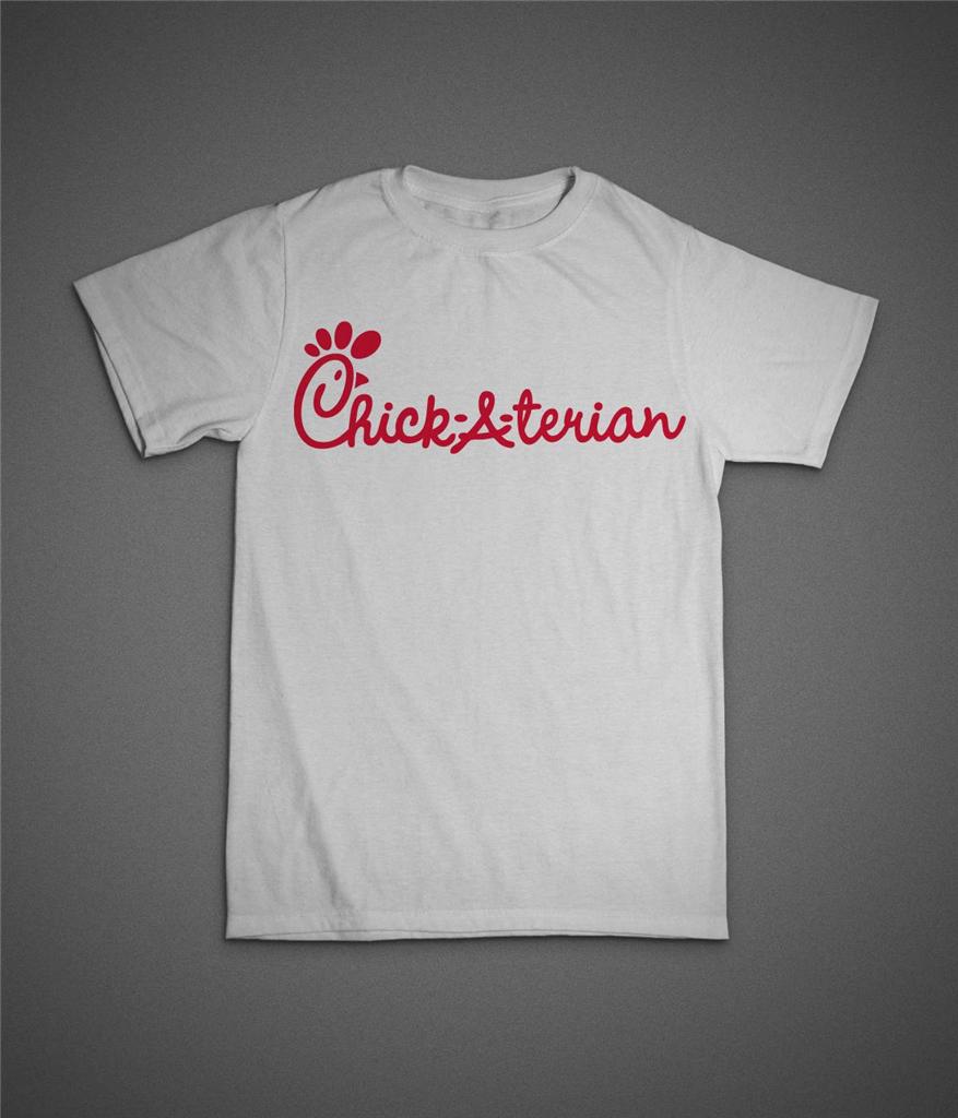 Chick Fil A Chick A Terian T Shirt Cotton Sizes S 4xl Chicken Parody Chickfila Ebay