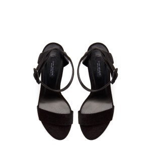 zara black heel sandals