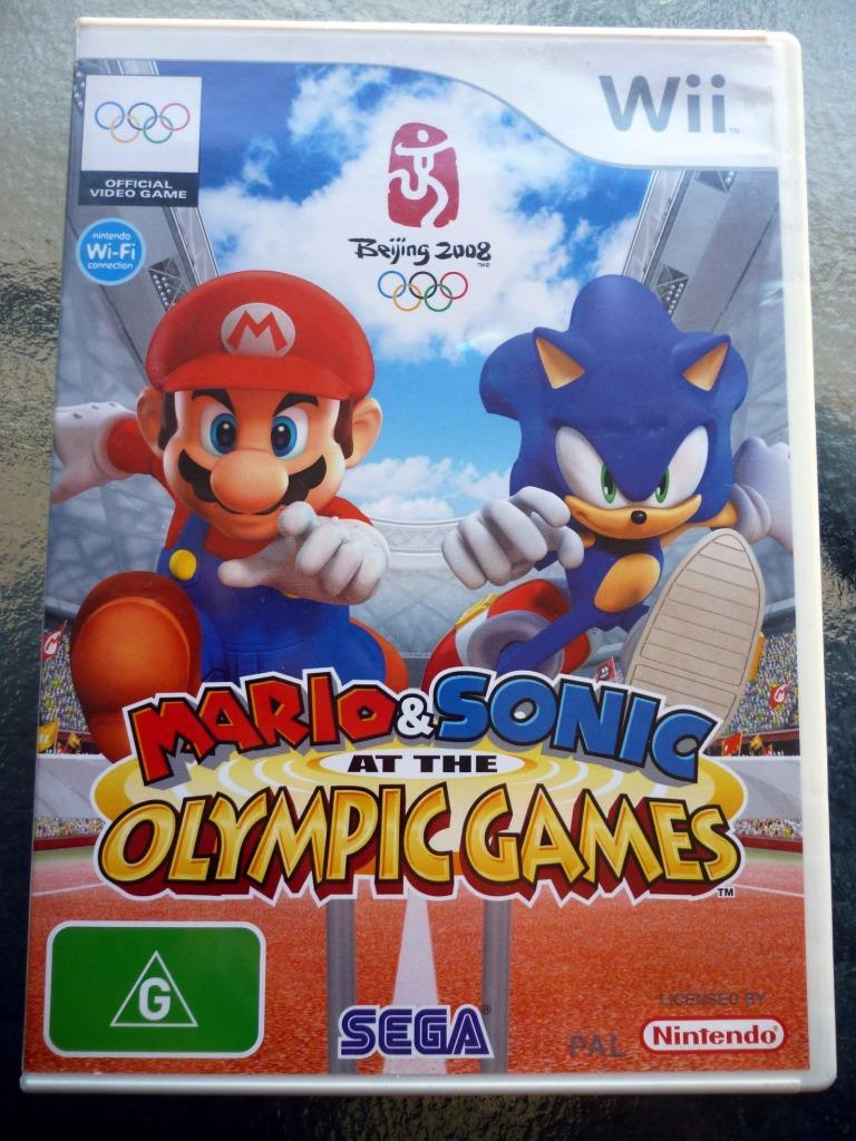 Mario Sonic Olympic Games Nintendo WII 2007 Good Condition With Manual
