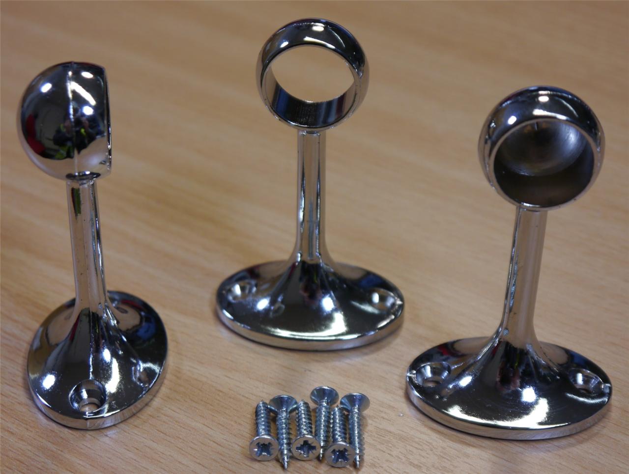 Adjustable Tie Belt Towel Rail 300mm 610mm + 2 End Brackets Brass