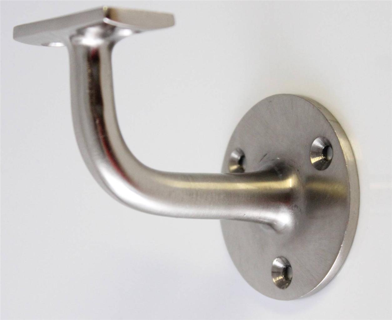 2 1/2" Handrail Brackets Stairs Bannisters Brass Chrome Zinc White