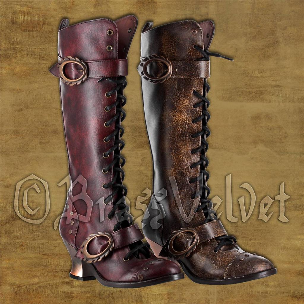goth boots knee high
