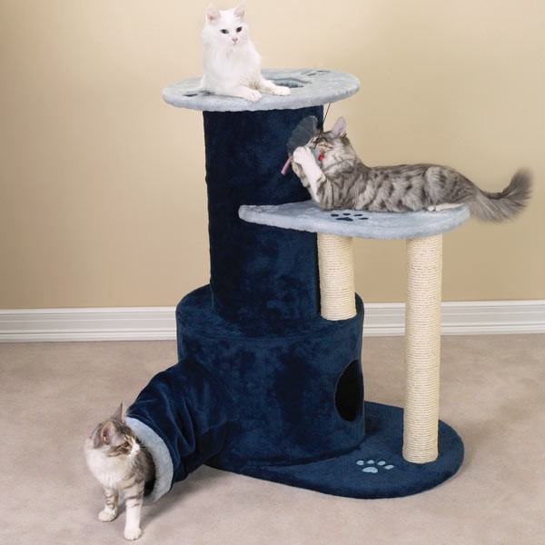Savvy Tabby Tunnel Tower Perch Cat Play Furniture eBay