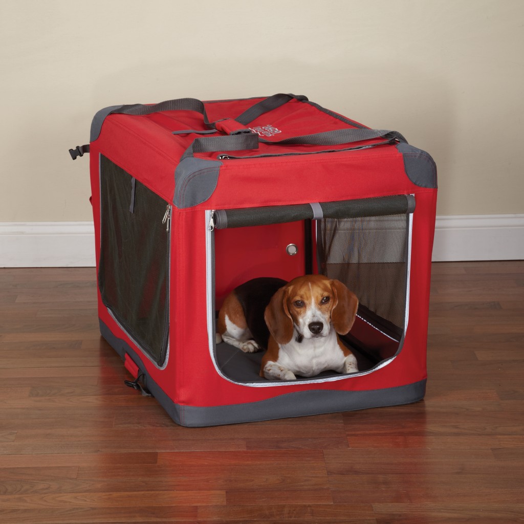 Guardian Gear Pioneer Soft Dog Crate Fold Down MD Red eBay