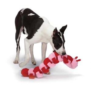 plush caterpillar dog toy