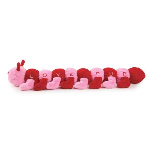 plush caterpillar dog toy