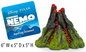 finding nemo fish tank volcano