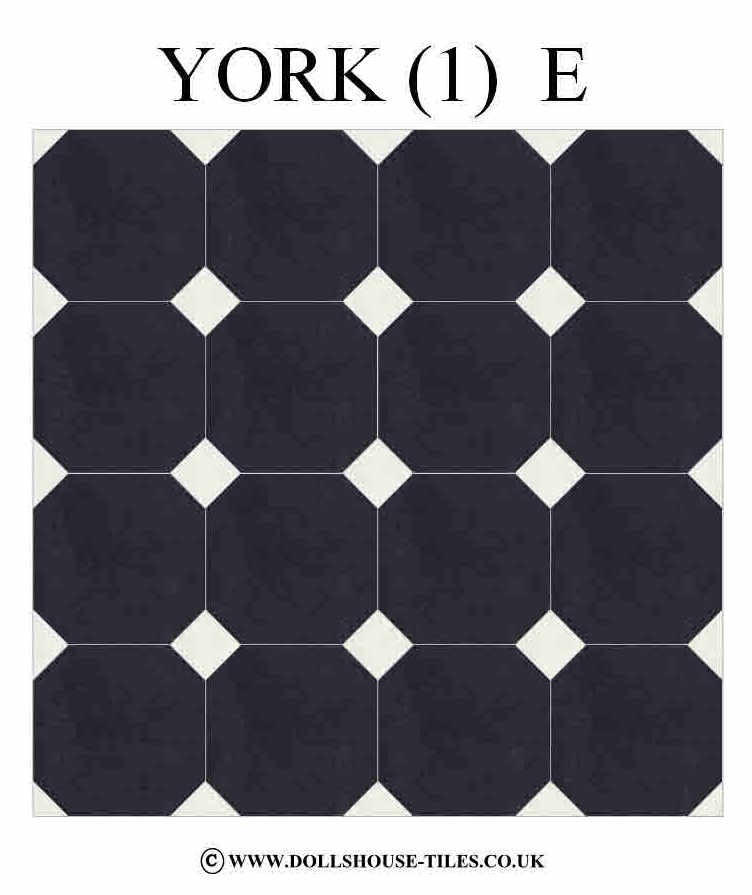 DOLLS HOUSE MINIATURES, DOLLS HOUSE TILES &. FLOORING. YORK (1) FLOOR