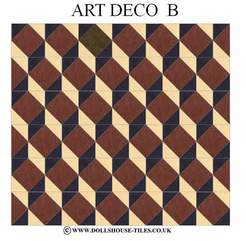 DOLLS HOUSE MINIATURES, DOLLS HOUSE TILES &. FLOORING. ARTDECO FLOOR PACK eBay