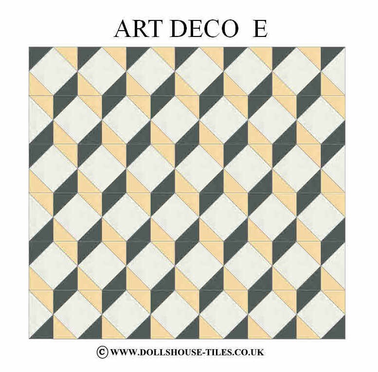 DOLLS HOUSE MINIATURES, DOLLS HOUSE TILES &. FLOORING. ARTDECO FLOOR