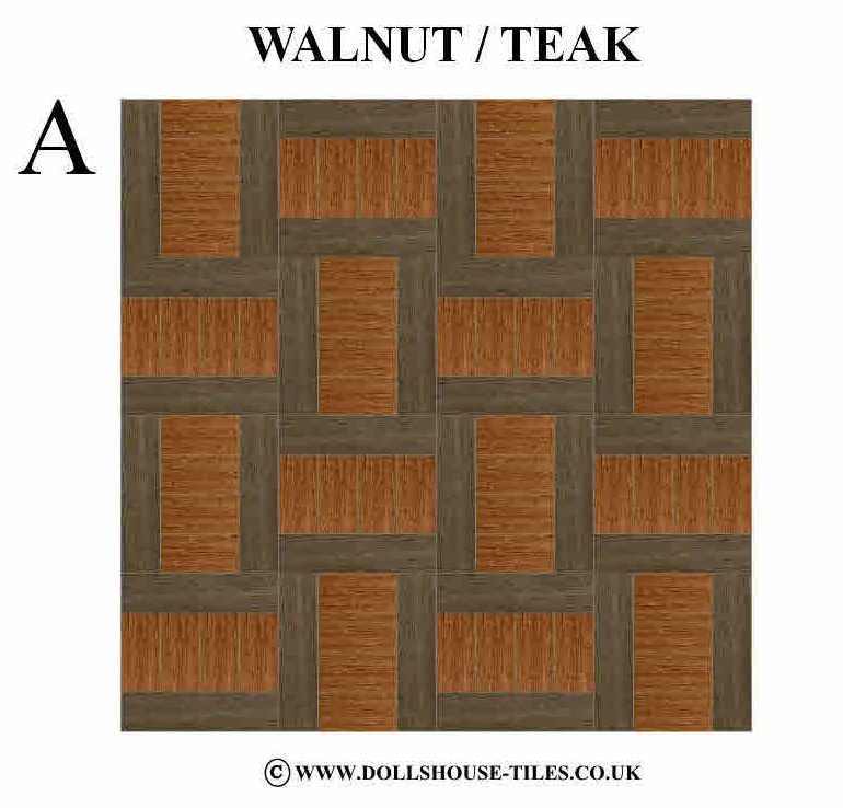 Dollhouse Miniatures Wood Flooring 1 12th Scale Woodblock Floor Dollhouse Miniatures Wood Flooring 1 12th Scale Woodblock