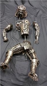 vintage hand made predator sculpture statue heavy metal ...