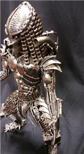 vintage hand made predator sculpture statue heavy metal ...