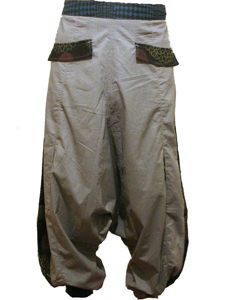 Gentle Grey Funky Hippy Style Harem Trouser/Pants,Baggy Fit Boho,S M L
