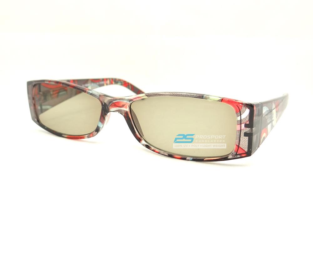 Rectangle Reading Glasses Tinted Women Chick Full Lens Sun Reader