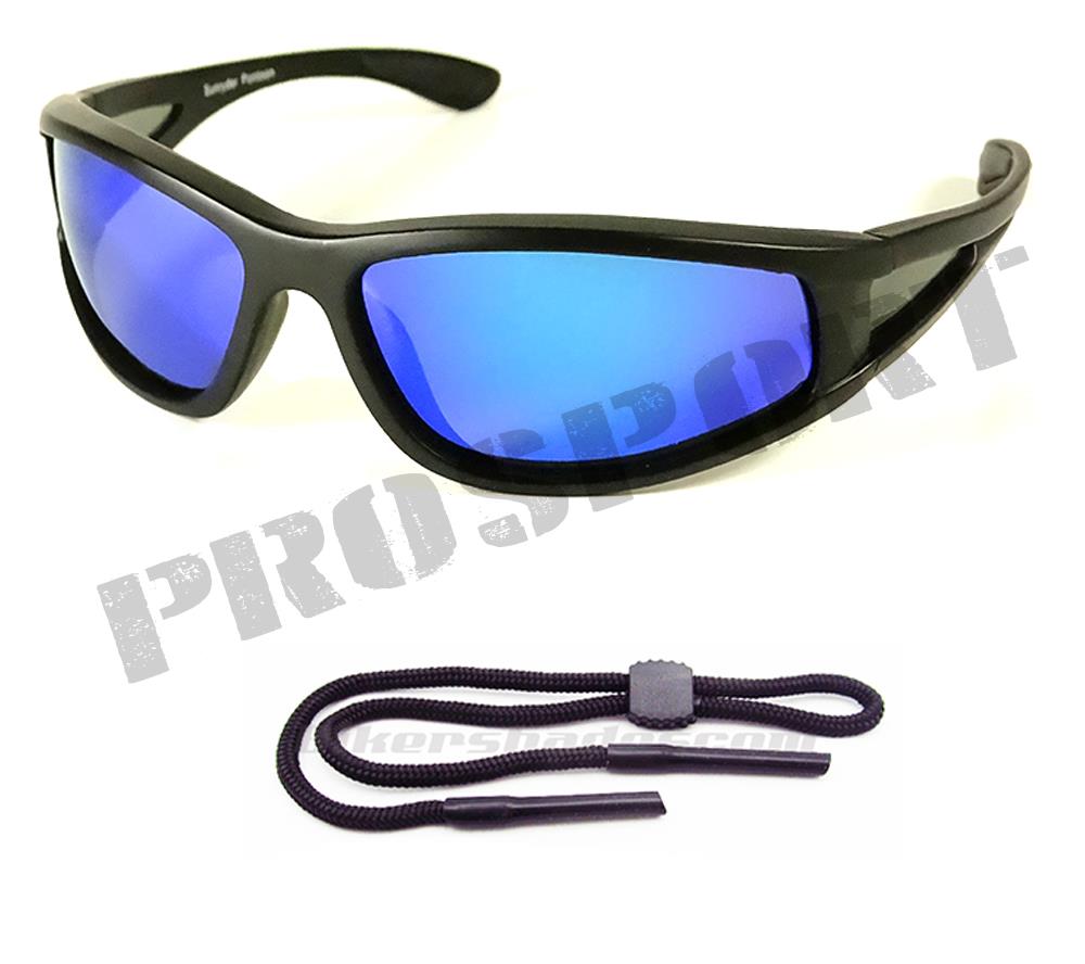 Floating Polarized Mirrored Sunglasses Side Shield Window Mens Fishing