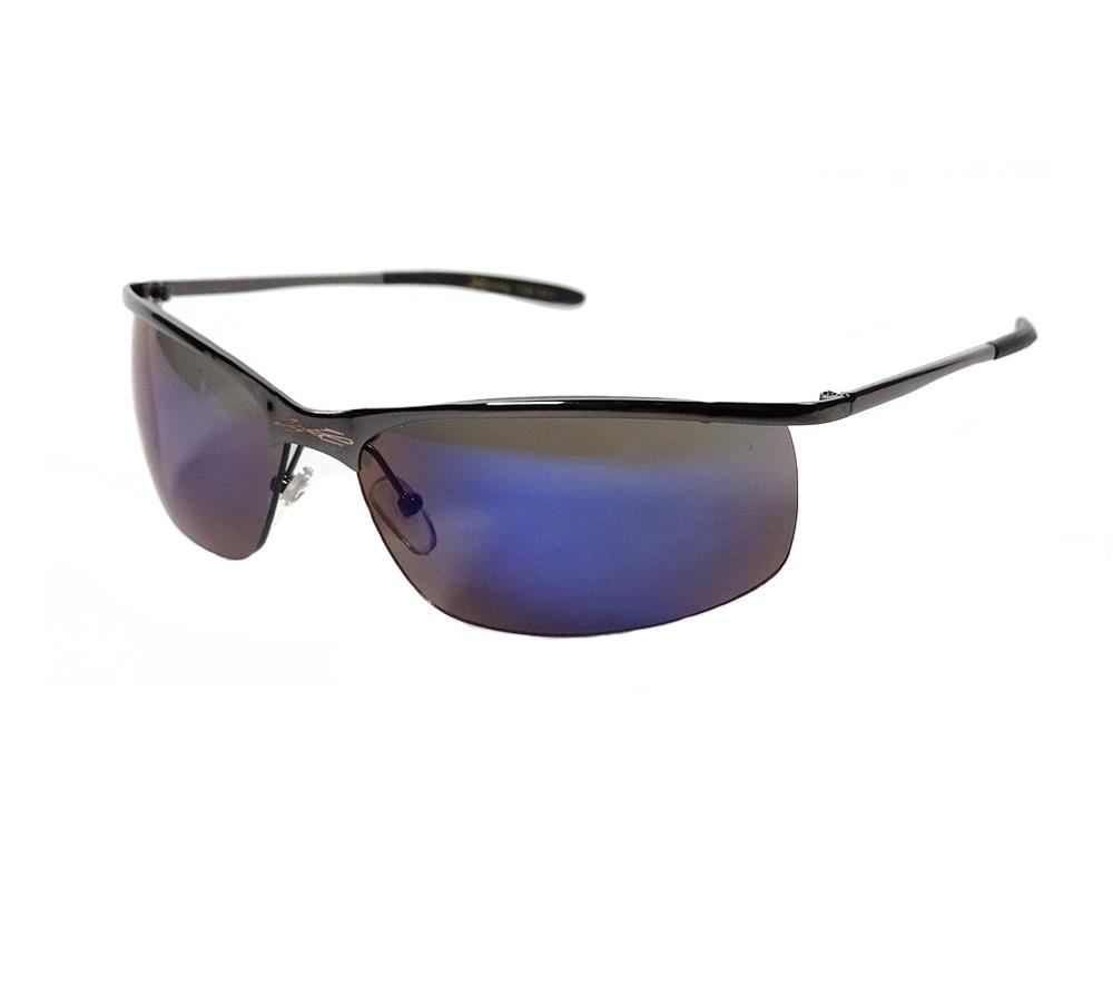 Xloop Sunglasses Metal Mens Sport Wrap Revo Mirrored Lens Rectangular X