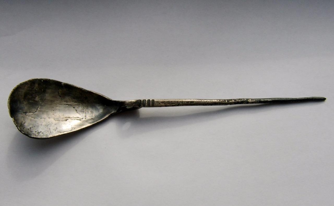 Roman Silver Spoon With Inscription eBay