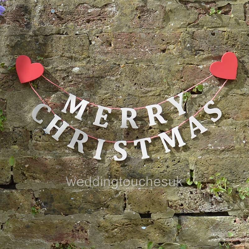Merry Christmas Garland Bunting Banner Christmas Garland Choice Of 5