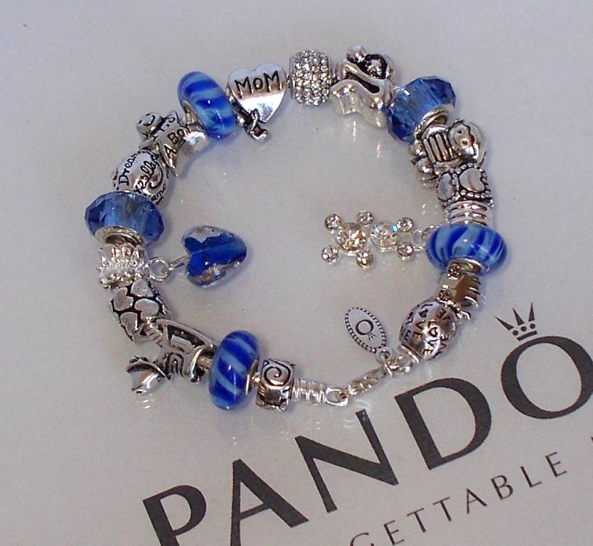 Authentic Pandora 925 Sterling Silver Charm Bracelet Blue NEW Baby Boy