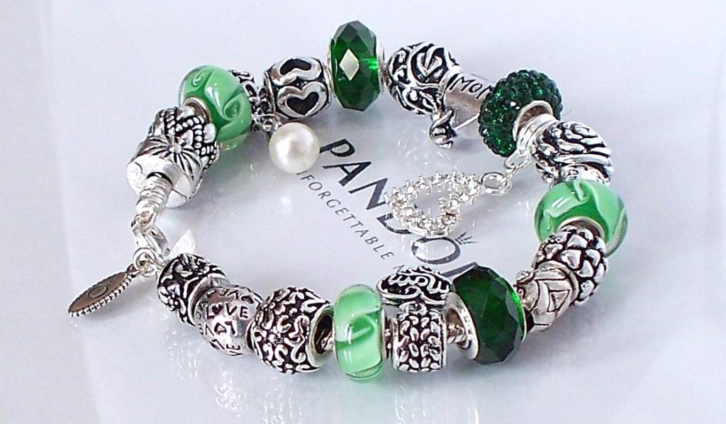 Authentic Pandora Silver Charm Bracelet Mothers Day Love Mom Heart