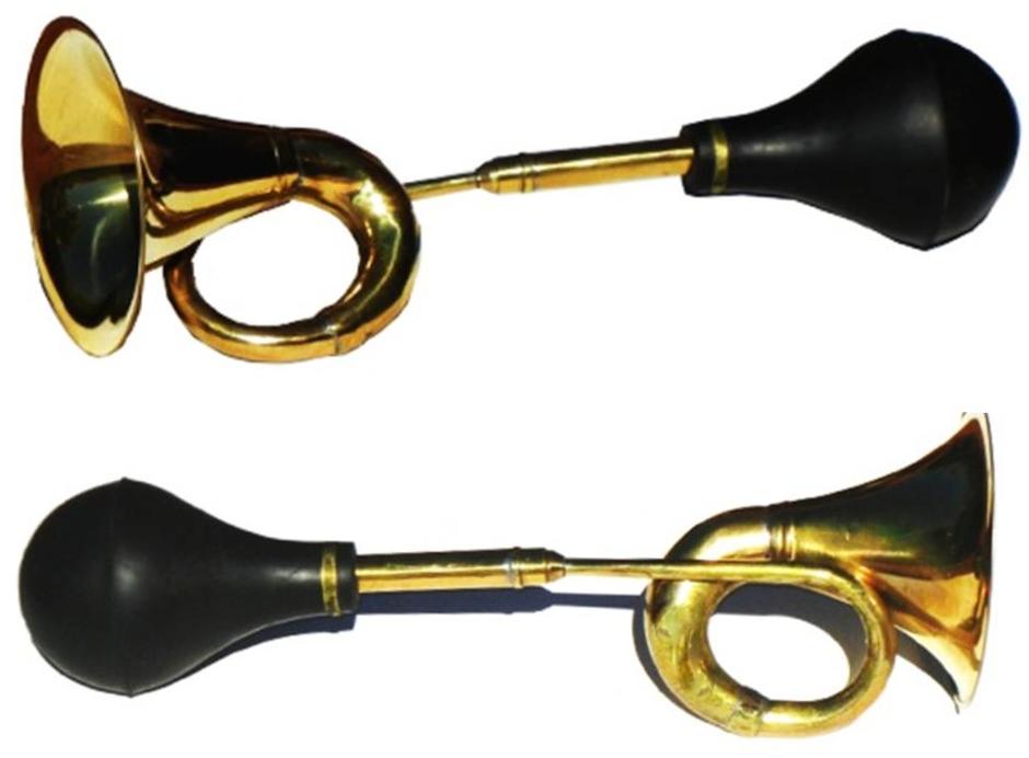 LARGE 14" Vintage Antique Brass Taxi BULB Horn Trumpet Car Clown Bulb