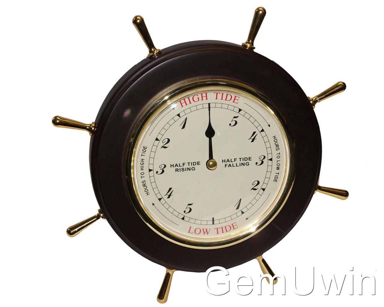 Tide Clock Nautical Fishing Surfing Wood Wall Clock Father's Day Gift