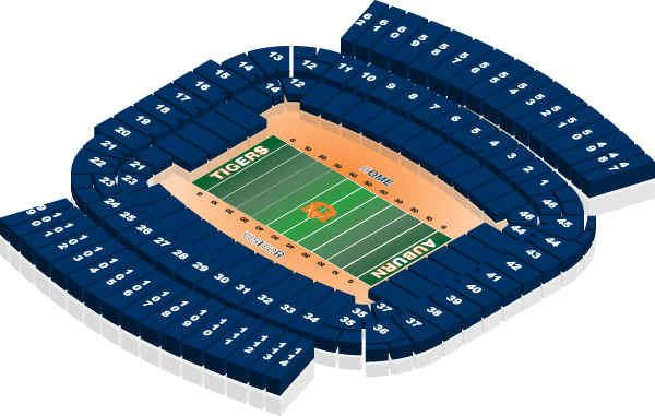 2 Of 4 Auburn Vs Arkansas State Football Tickets 9 7 Sec 105 EBay