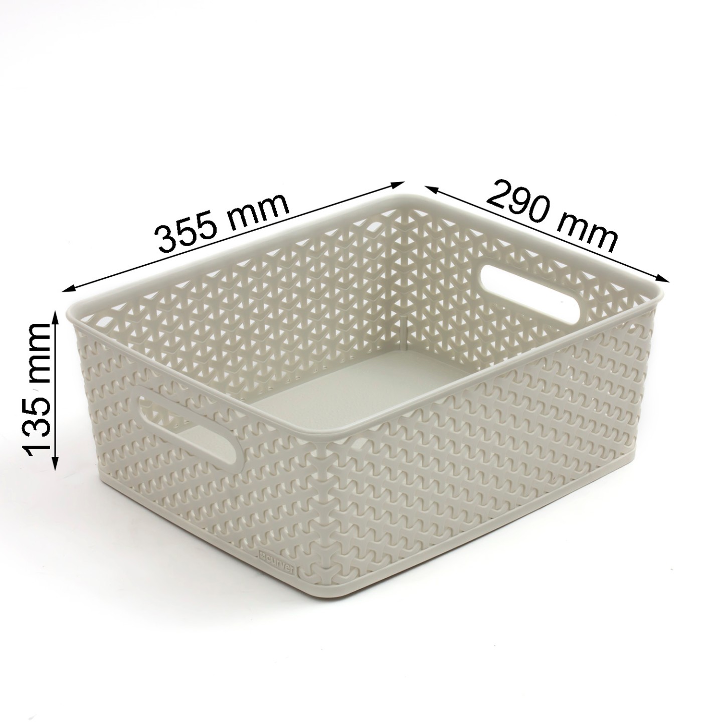 Curver My Style M size 13 ltr rattan storage box basket bin box, 2