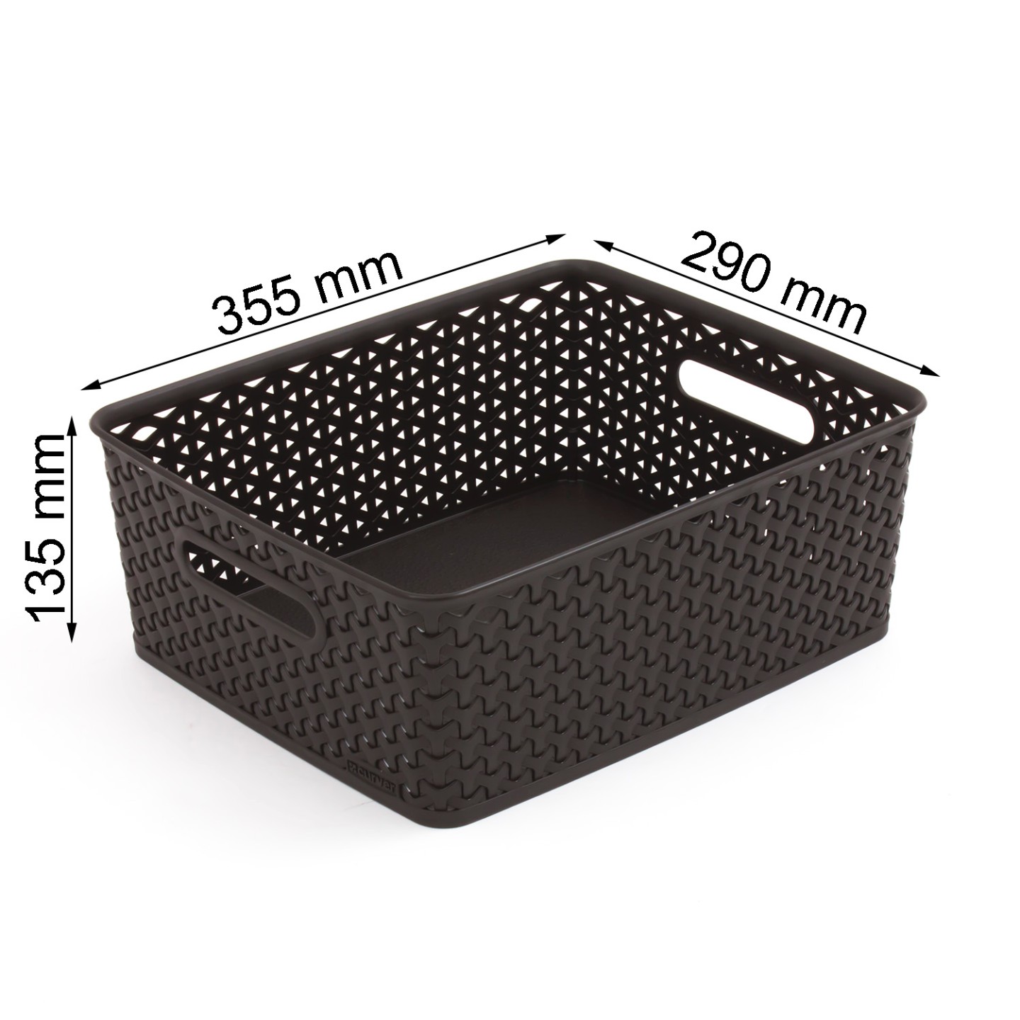 Curver My Style M size 13 ltr rattan storage box basket bin box, 2
