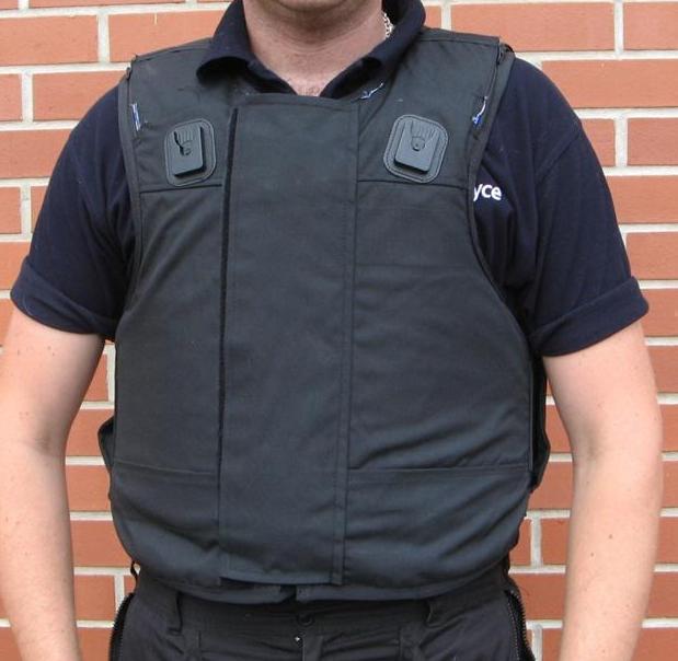 Kevlar Body Armour with docking clips, ballistic and anti-stab protection
