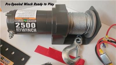 Badland Winch 2500lb Complete Kit - Remote*Control*Mount ... badlands winch wiring kit 